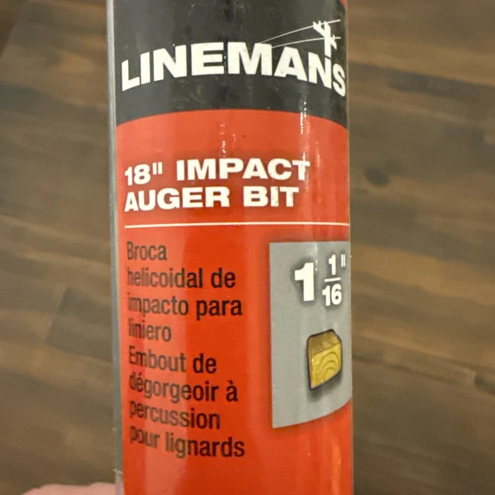 Milwaukee 48-13-6711 1-1/16 in x 18 in SHOCKWAVE Linemans Impact Auger Drill Bit